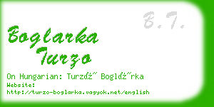 boglarka turzo business card